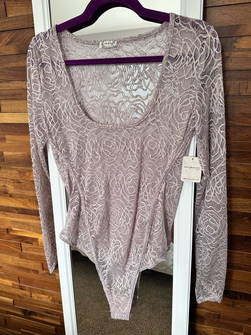 NWT🤍Free People In My Head Bodysuit Small Lavender
